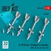 RESKIT RS48-0581 R-27ER (AA-10 Alamo-C) missiles (4 pcs) (MiG-29, Su-27, Yak-141) (3D Printed) (1/48)